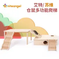 在飛比找蝦皮購物優惠-【寵愛😺寵物】Niteangel艾特倉鼠樓梯 倉鼠爬梯 多功