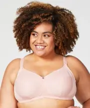 Cake Maternity Tea Wire-Free Soft Cup Nursing Bra - Blush (Size 16F)