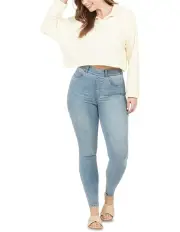 [Spanx] Denim Ankle Skinny Jeans in Light Vintage