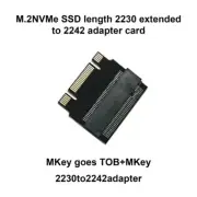 Efficiency Nvme M.2 2230 to 2242 Extension Adapter M-Key to B+M Key Interfaces
