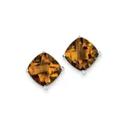 Sterling Silver Whiskey Quartz Earrings