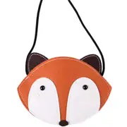 2 Pcs Cute Baby Girl Boys Kids Cartoon Small Fox Shoulder Chain Bags Toddler Kids Messenger Crossbody Handbag Bag Travel Organizer Bag