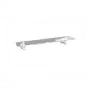 New Glass Shower Shelf Soap Holder Chrome Bathroom Rack Castano Capri CAGSSC