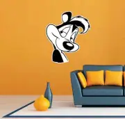 Pepe Le Pew French Skunk Face Cartoon Kids Room Wall Decor Sticker Decal 20"X25"