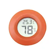 2Pcs Digital Round Shaped Reptile Box Centigrade Thermometer & Hygrometer with Screen Display