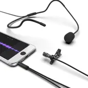 Fifine C1 Lavalier 3.5mm Microphone w/ Extension Cable for Smartphone/Camera/PC