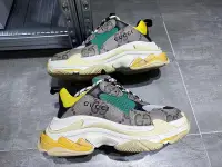 在飛比找Yahoo!奇摩拍賣優惠-Gucci Balenciaga triples 聯名40