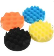 4pcs Sponge Wave Polishing Buffing Pads Kit 3 Inch for Car polisher