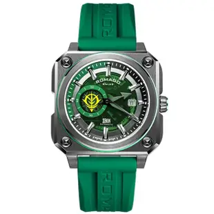 【ROMAGO】WANgT 雷米格 高達軍事系列 RM112 限量 機械錶(綠渣古 紅彗星 鋼彈 GUNDAM 日期 瑞士 雙層)