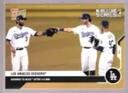 Mookie Betts Cody Bellinger Chris Taylor Dodgers NLDS TOPPS NOW Gold Bonus LAD-1