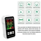 Electromagnetic Radiation Tester with Sound Alarm and Data Lock Features