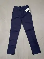 Eddie Bauer Boys Pants Blue Flat front Stretch Size 12 / 26" inseam School