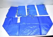 Lot of 5 IKEA Shopping Bags Large Reusable Laundry Tote Grocery Storage FRAKTA
