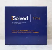 ISolved Time Clock with Biometric Reader Employee Attendance Machine NIB
