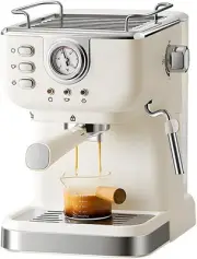 Mingzhe Espresso Coffee Machine 20 Bar Stainless Steel Maker with Frother 1050W
