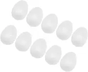 LALADEFIEE Easter Egg Decoration 10 Pack Plastic Eggs Fillable Craft Balls for Easter Basket Toys