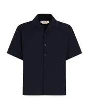 Marni Patch Pocket Short-Sleeved Shirt IT52,IT50,IT54,IT48 Black