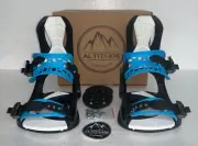 MEN'S ALTITUDE RIDER S/M SNOWBOARD BINDINGS 4X4 BURTON 3D & EST (BLACK/BLUE)