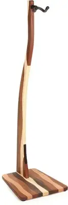 Zither G10 Handcrafted Wood Guitar Stand - Wavy, Sweetwater Exclusive