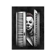 Michael Myers – Cozy Throw for Horror Fans Velveteen Microfiber Blanket