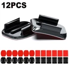 12PCS Helmet Adhesive Sticky Mounts Curved Attachment For GoPro Hero 12 11 10