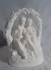 Ceramic Bisque~ Ready to Paint Grandpa & Grandma on Swing Spring summer B1605