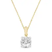 Bevilles 1.50ct Laboratory Grown Diamond Solitaire Necklace in 9kt Yellow Gold