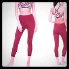KATE SPADE Deep Garnet Micro Mesh Legging-XS