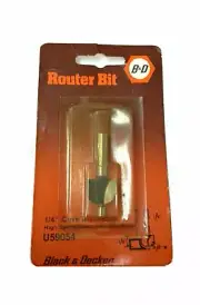 Black & Decker 1/4" Cove Bit High Speed Steel Router Bit 1/4" shank