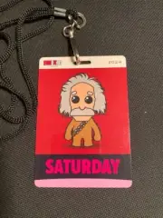 2024 CHICAGO FAN EXPO SATURDAY BADGE PASS TICKET ALBERT EINSTEIN CHEWBACCA SUIT!