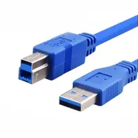 在飛比找ETMall東森購物網優惠-域能 USB3.0方口打印機線方口硬盤盒公對公高速數據連接線