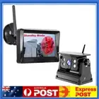 5" Wireless Monitor Solar Magnetic Standby Backup Camera Car Rear View Reverse