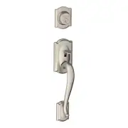 Schlage F58-CAM Camelot Single Cylinder Exterior Entrance - Nickel