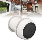 SustVita RV Solar Ventilation Fan, 12V Roof Exhaust Fan with Protective Net, Noiseless Solar Powered Vent for Trailers, Campers, and Boats