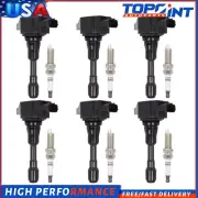 6 Ignition Coil & 6* Iridium Spark Plug For Nissan GT-R 3.8L 2009-2020 (for: Nissan)