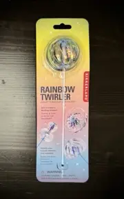 NEW Kikkerland Rainbow Twirler Magic Wand Spin Twirl Swirl Fidget Toy