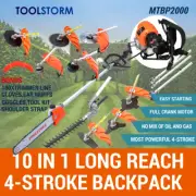 4-STROKE Backpack Pole Chainsaw Hedge Trimmer Saw Brush Cutter Whipper Snipper