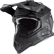 ONeal 2SRS Slick S23, motocross helmet , color: Matt Black/Grey , size: XL