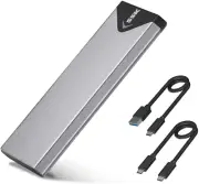 SSK M.2 NVME SATA SSD Enclosure Adapter, USB 3.2 Gen 2 (10 Gbps) to NVME PCI-E S
