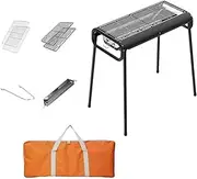 Fonowx Barbecue Grill Drawer Style Camping Grill for Garden Picnic Backpacking