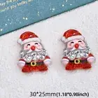 Christmas Flat Back Resin Charm Crafting Adornment For DIY Fashion and Decors