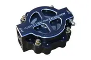4" Hi-Flow See Through Oil Filter Black Anodised -12AN 60 Micron Element