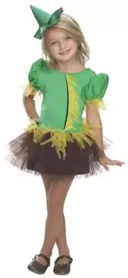 Scarecrow Tutu Wizard of Oz Fancy Dress Up Halloween Toddler Child Costume