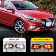 LED DRL Daytime Running Light Lamp 2COLORS For Hyundai Accent Solaris 2018-2022