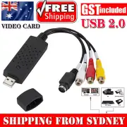 USB 2.0 VHS Tapes Tape to DVD VCR Audio Video AV Converter Capture Card Adapter