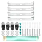 4set Ceiling Light Plate Kit 125x20x15mm Lighting Fixture Mounting Bracket