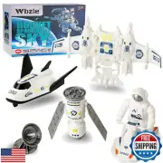Wbzle Space Shuttle Toy, Astronaut Toys Playset, Outer Space Toys for Boys 3-