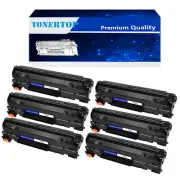 6PK CF283A Toner Cartridge Fit for HP LaserJet Pro MFP M125a M125nw M127fw M201n