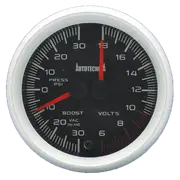 Autotecnica Dual Gauge Turbo Boost Volts Voltmeter 60mm DGBV