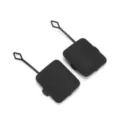 1Pair Car Rear Bumper Tow Hook Cover Cap Towing Hole Lid Trailer Trim Cap 51127272415 for BMW X3 F25 2011 2012 2013 2014 Black